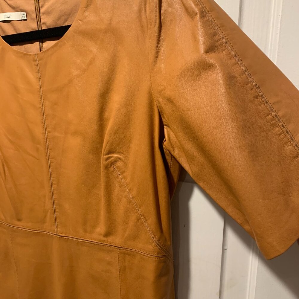 Stills~ Genuine Leather Dress - Picture 8 of 16